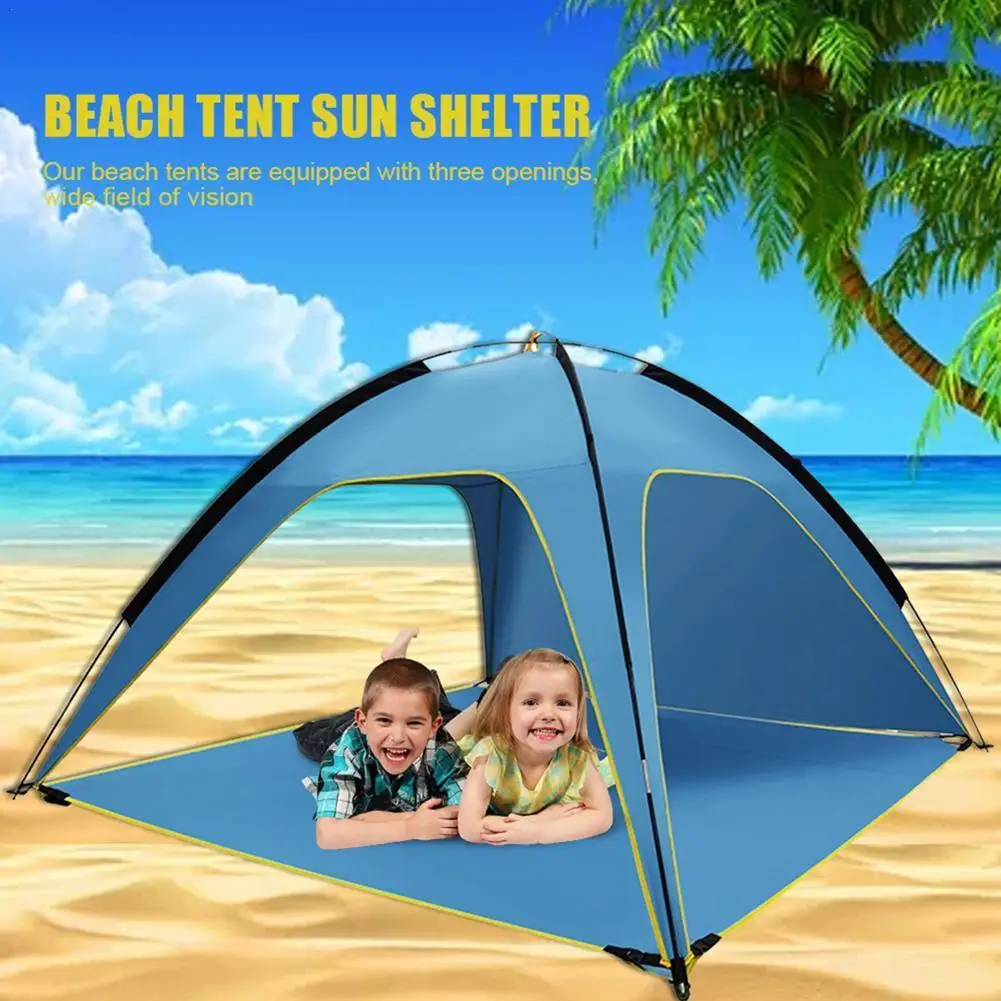 

Strand Camping Zelt Silber-Beschichtet Regendicht Anti-Uv Sonnenschirm Sun Shelter Angeln Hinterhof Picknicks Outdoor Reisen Zel