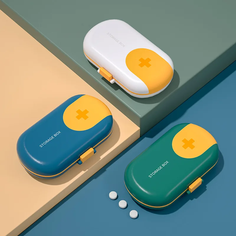 

Portable Pill Case Cutting Detachable Medicine Tablet Box