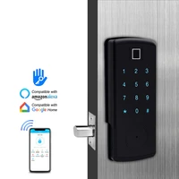jcbl350b smart phone ttlock app control wireless bluetooth fingerprint password door lock for home airbnb office school hotel