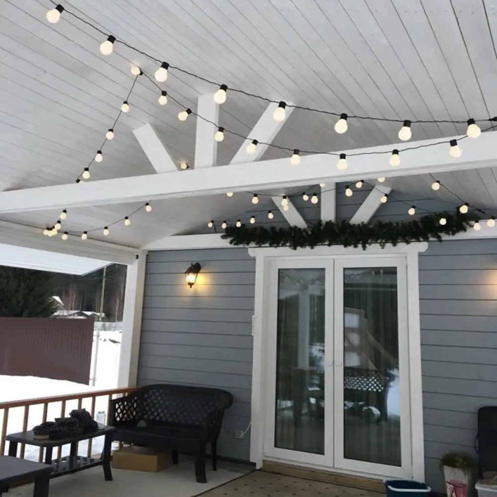 Waterproof String Lights White Light / Warm Light Globe 20LED Sturdy Bulb Led Light String Globe Bulbs 6m Hanging Christmas