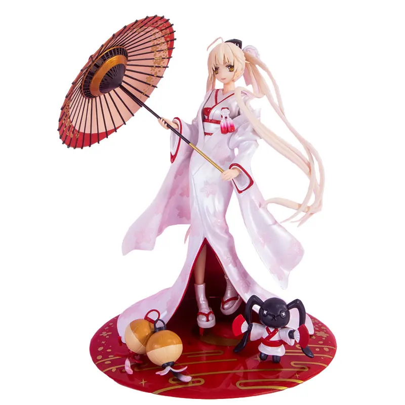 

Anime 23cm Yosuga no Sora Kasugano Sora White Kimono Ver. PVC Action Figure Model Collectible Toy Doll