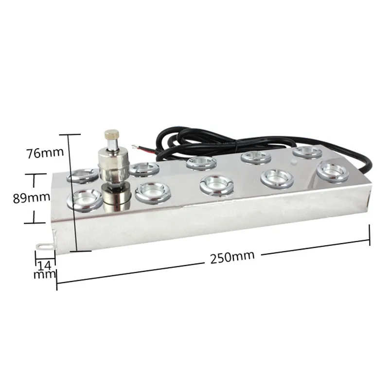 

DC48V 10 Head Humidifier 7kg/h Ultrasonic Atomizer Industrial Mist Maker With 110V 220V Power Supply Fog Machine
