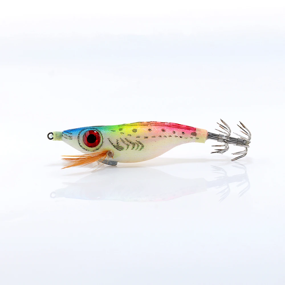 

Squid Fishing Lures Lead Sinker Tintenfisch Jig Hook Wooden Shrimp Luminous Artificial Fishing Lure Shrimp Hard Fishing Bait