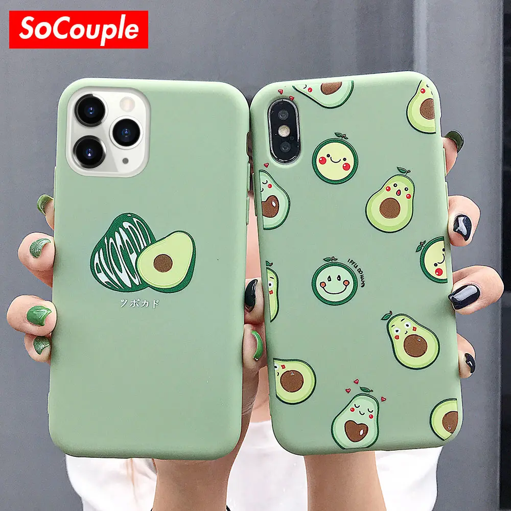 Мягкий чехол SoCouple из ТПУ для телефона iphone X Xs max XR 12 11 Pro Max SE 6 6S 7 8 plus с принтом