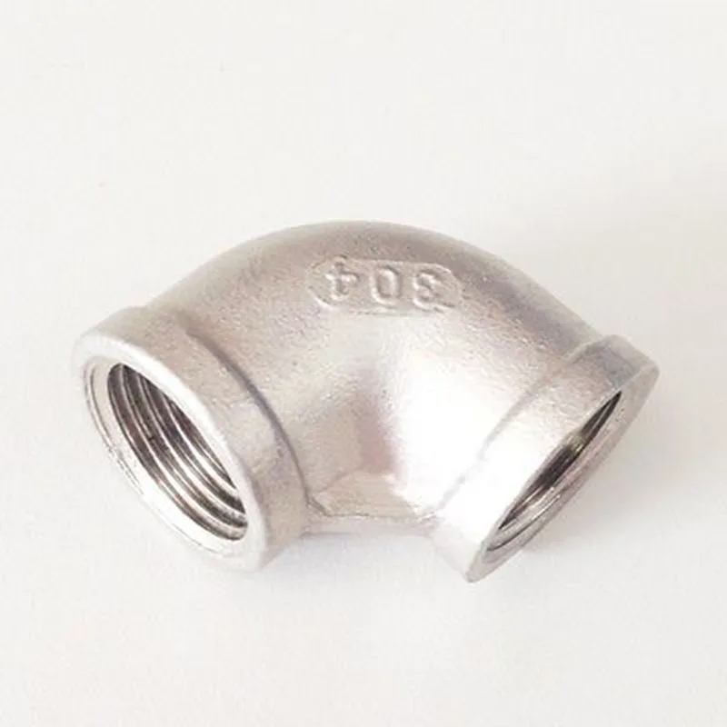 3/8 &quotBSP Женская резьба 304 нержавеющая сталь 90 градусов колено трубы фитинг