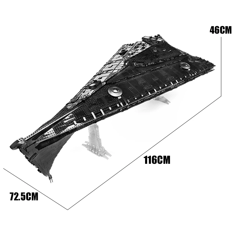 Форма король MOC Ultimate Millennium Звездные войны UCS Eclipse класс Дред сокол модель