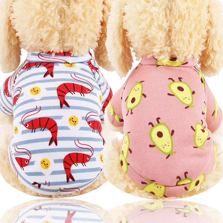 

Dog Clothes Fleece Warm Printing Pet Clothes
