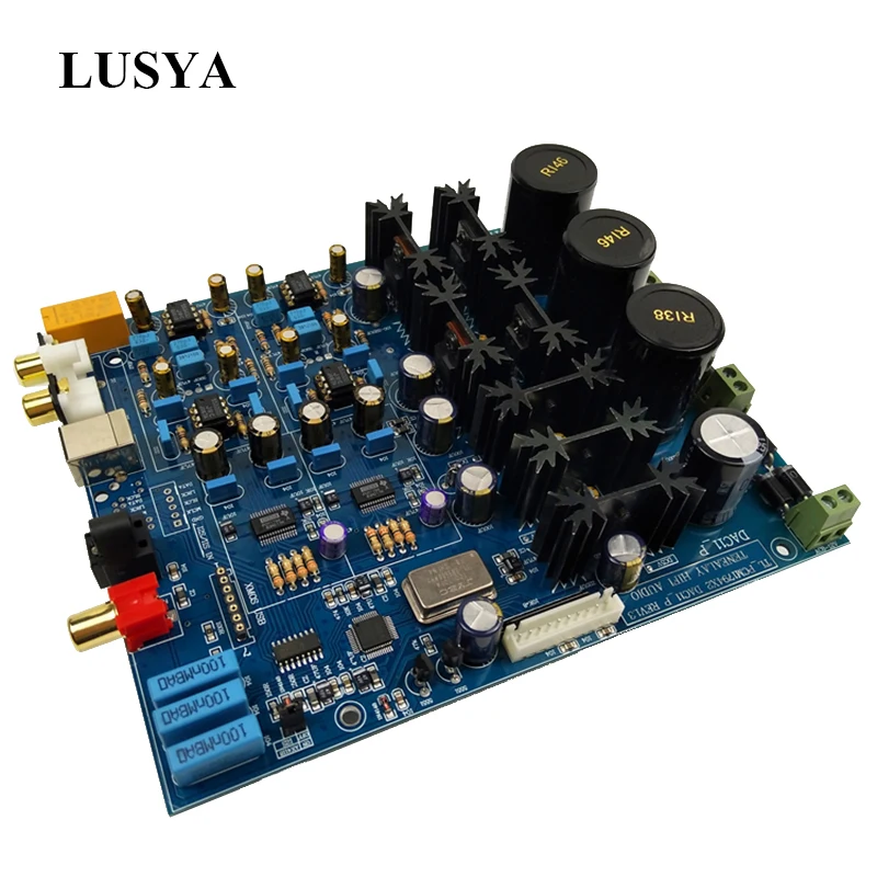 Lusya HIFI двойной PCM1794 аудио декодер коаксиальный Оптический вход поддержка xmos USB карты AC15V T0831