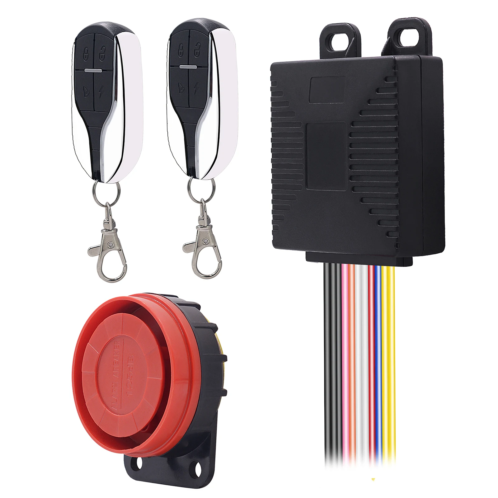 Односторонняя сигнализация для мотоцикла Противоугонная с дистанционным