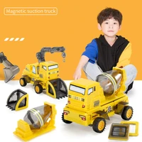 62pcs magnetic blocks truck construction vehicle car toy model set diy magnet building blocks educational toys for kids ct0268