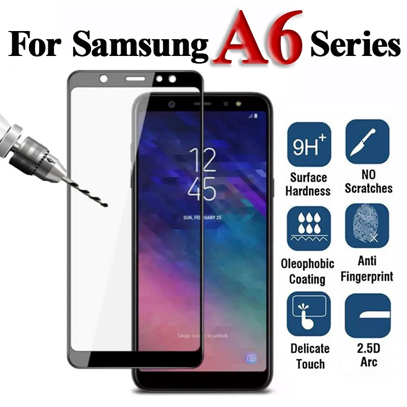 Защитное стекло для samsung galaxy a6 защитная пленка экрана samsyng galax a 6 plus 2018 защитный