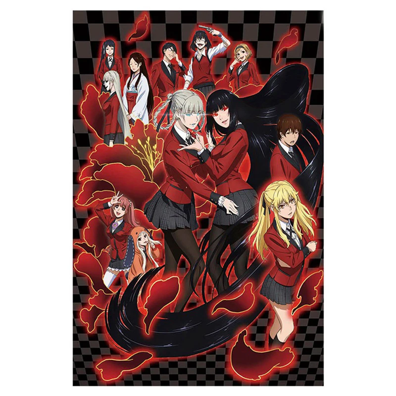 Аниме De Yumeko Jabami Kakegurui шелк HD принты картины на стену искусство домашний декор