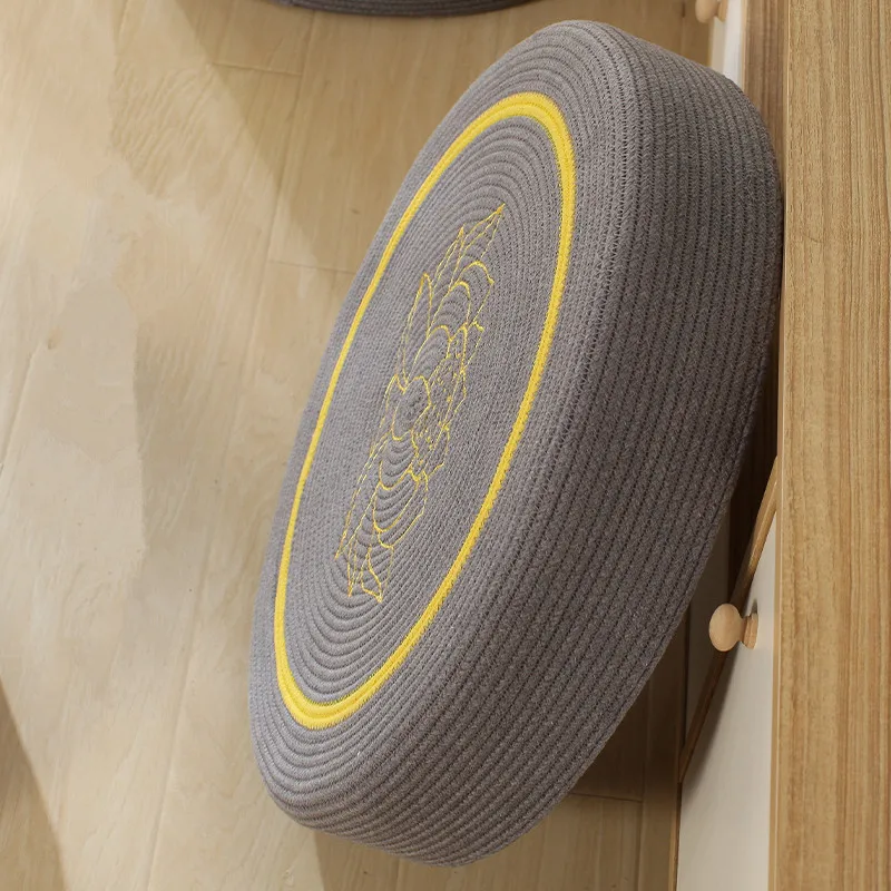 New Design Round Pouf Tatami Cushion Floor Cushions Meditation Yoga Mat Zafu Chair 40/45/50/60cm Height 6cm | Дом и сад
