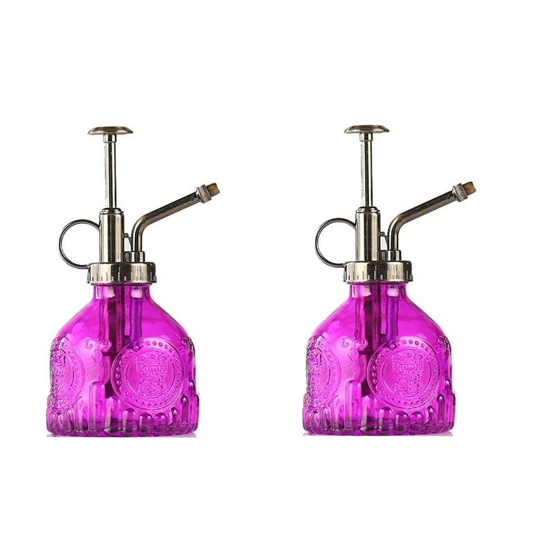 

200ml Plant Mister Glass Watering Spray Bottle Watering Can Retro High-Atomization Nozzle Sealed Leak-Proof for Garden Plants