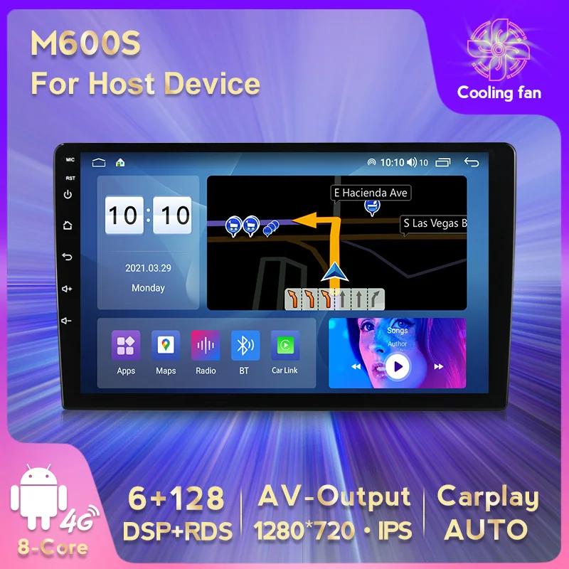 Мультимедийная магнитола M600S DSP RDS мультимедийная стерео-система на 9 дюймов 6 ГБ