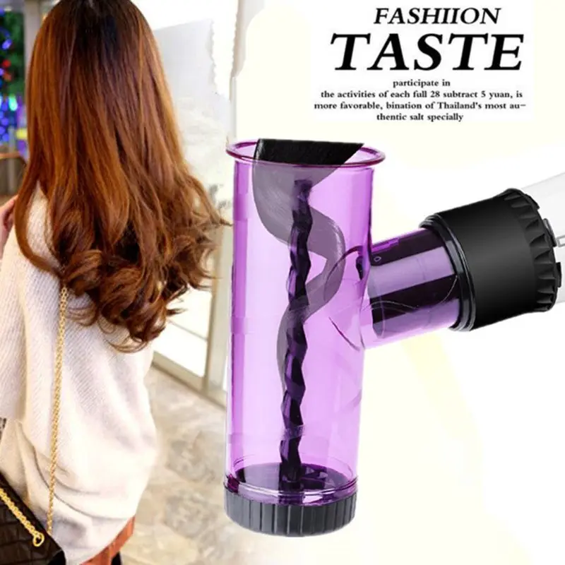 

Blowing Curly Hair Magic Wind Hood Rotating Roller Portable Hair Dryer Wind Hood Home Travel Styling Tool