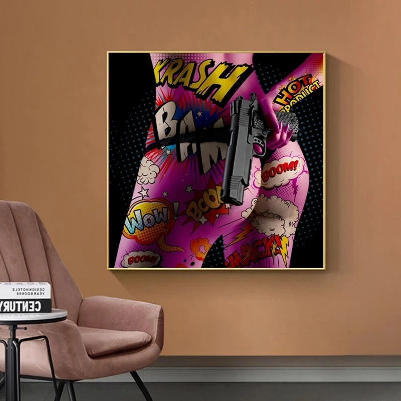 

Graffiti Art Street Sexy Body Women Canvas Painting Abstract Poster and Prints Wall Art Pictures for Living Room Home Decoration