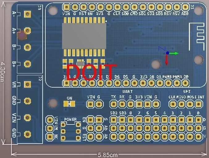ESP8266 wifi V3 NodeMcu подходит для Node MCU база ESP8266 тестирование DIY макет базовый тестер подходит NodeMCU двигатель щит для NodeMcu V3