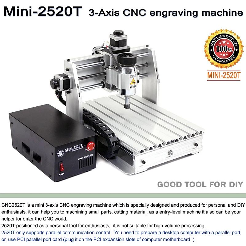

Mini CNC Router Engraver Milling Machine 3 axis CNC2520T