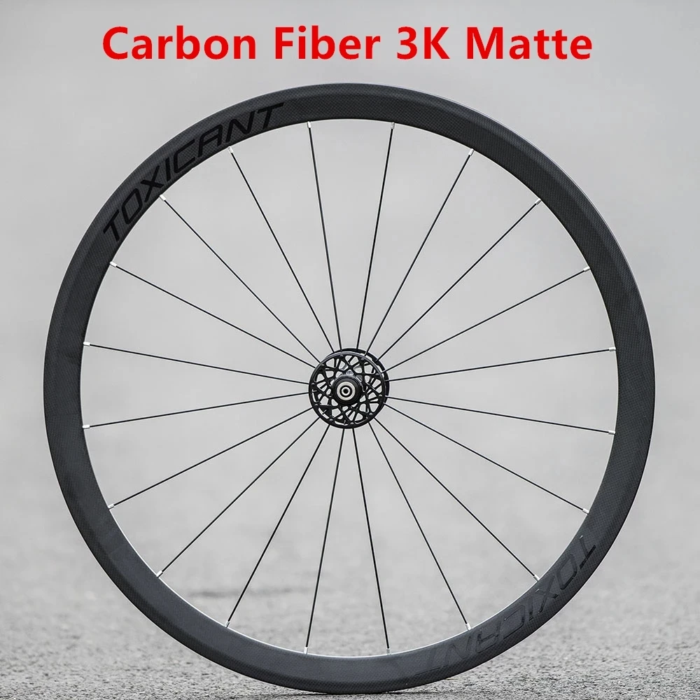 

SF Carbon Fiber Wheelset Wheels Fixed Gear Bike Modification Single Speed Fixie Cycling Parts 700C Double Quick Release