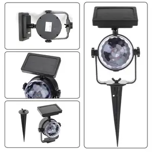 Прожектор на солнечной батарее, RGB, многоцветное Изменение привело, водонепроницаемый