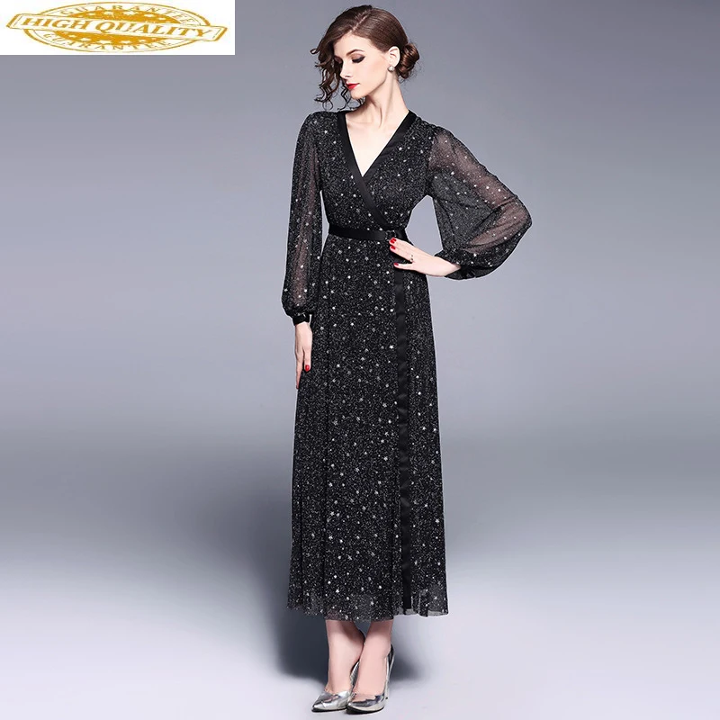 2020 весна лето длинное женское платье с v-образным вырезом Вечерние Платье макси