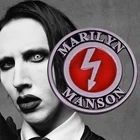 Значок MarilynManson, металлическая лента, светоотражающая звезда суперзвезды