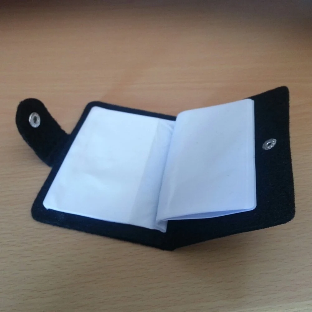 

Wool Felt Travel Daily Fashion Home Solid Anti Scratch Dustproof Portable With 24 Sub Box Women Card Wallet