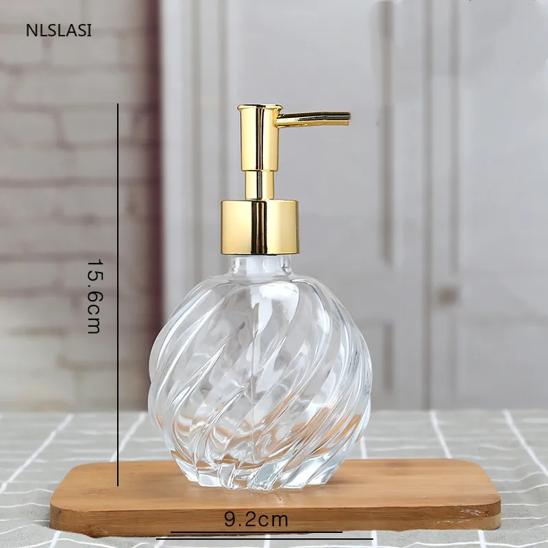 Высококачественный стеклянный шампунь пуш типа гель для душа мыло рук маленькая