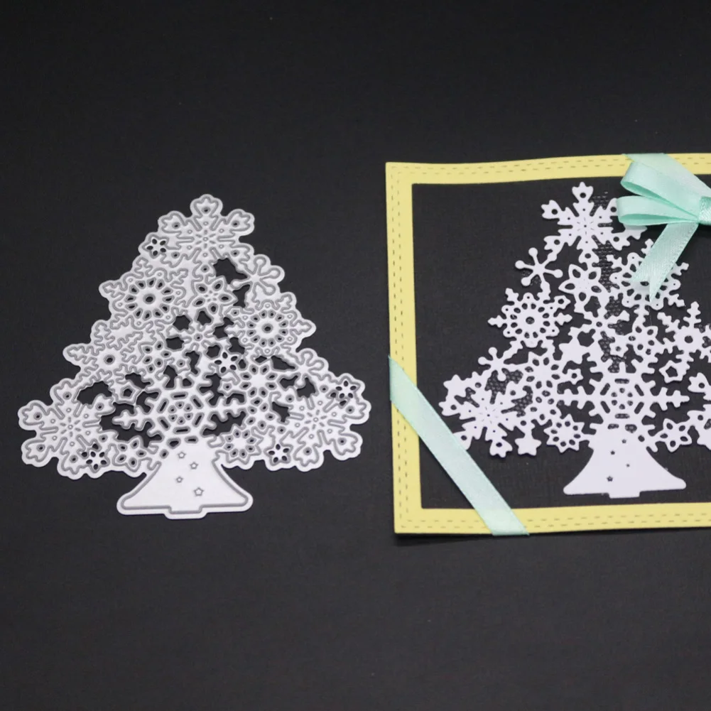 Рождественская елка Металлические Вырубные штампы Снежинка фотоальбом