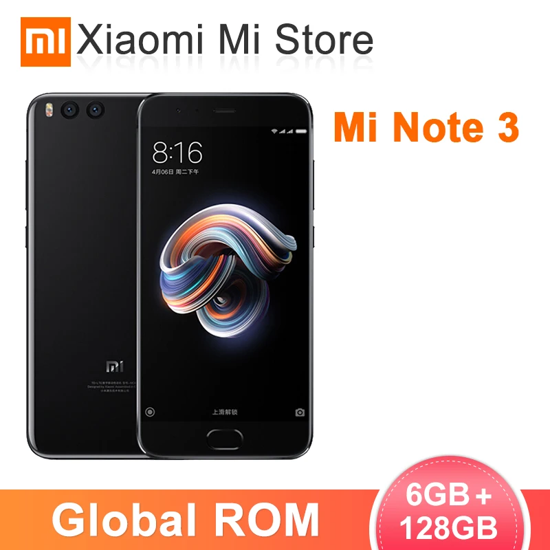 В наличии мобильный телефон с глобальной ПЗУ Xiaomi Mi Note 3 6 ГБ 128 Snapdragon 660