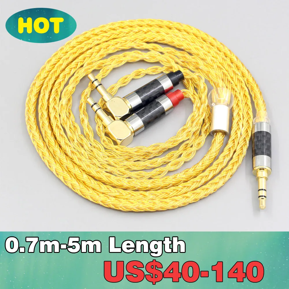 

6.5mm XLR 4.4mm 16 Core OCC Gold Plated Braided Earphone Headphone Cable For Verum 1 One Earphone L Shape 3.5mm Pin LN007671