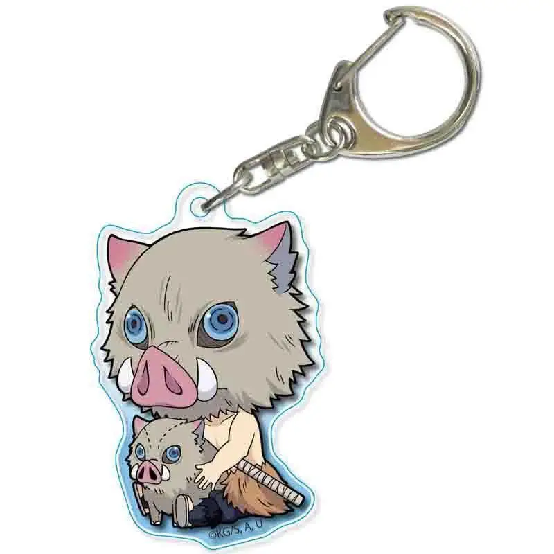 Брелки для ключей с аниме рассекающий демонов акриловые милые фигурки
