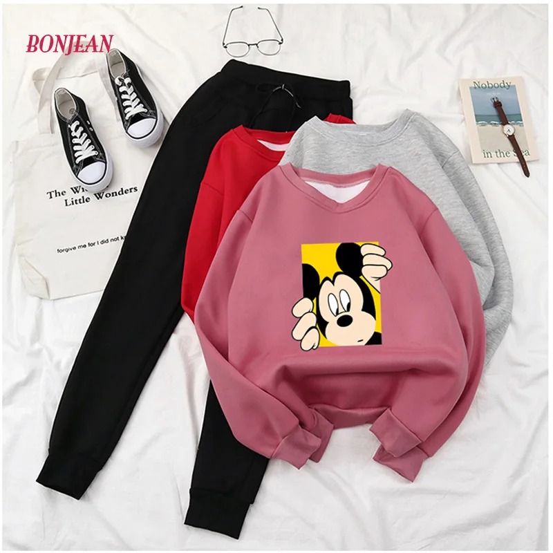 спортивный костюм женский Женский сезон весна осень спортивная одежда с Микки