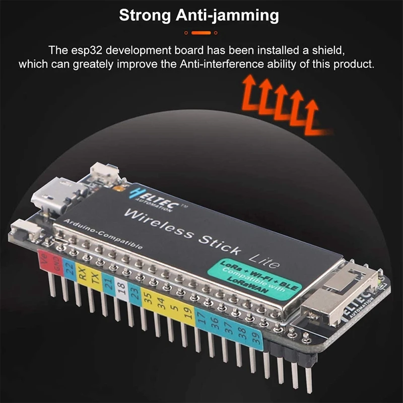 Макетная плата H ELTEC AUTOMATION ESP32 SX1276 ESP32-PICO-D4 esp32 LoRa Wireless Stick lite с антенной 868/915 МГц |