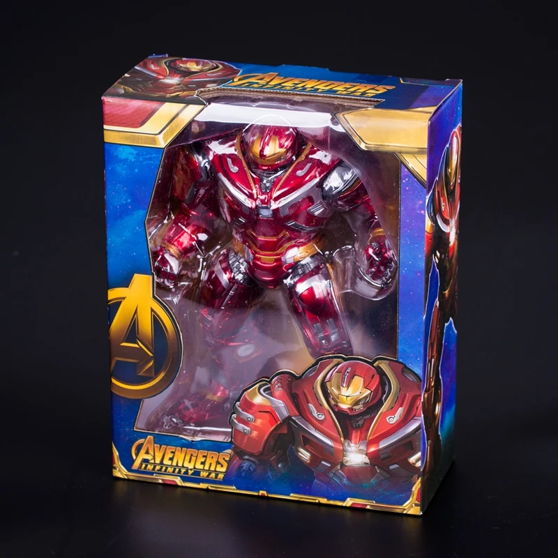 disney the avengers iron man glowing anti hulk armor model super hero action figure collection model statue toys for childrens free global shipping