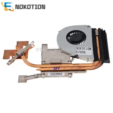 Радиатор NOKOTION AT0HI009DA0 P5WE0 для Acer aspire 5750G 5755 для Gateway NV57H, система охлаждения ноутбука, Радиатор вентилятора