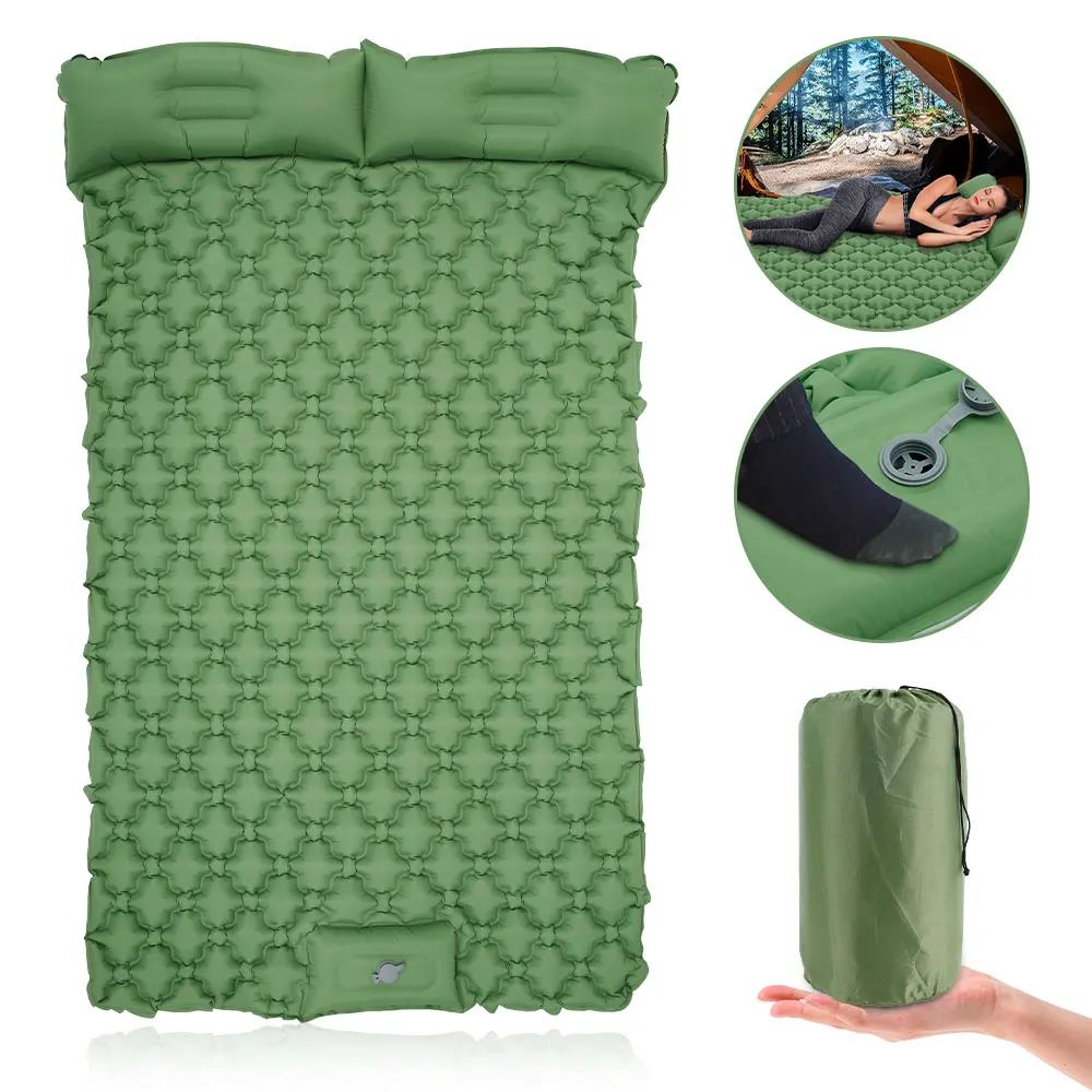 

Outdoor Sleeping Pad Camping Inflatable Mattress Ultralight Comfortable Air Mat Folding Bed Hiking Trekking Cushion Sleeping Mat
