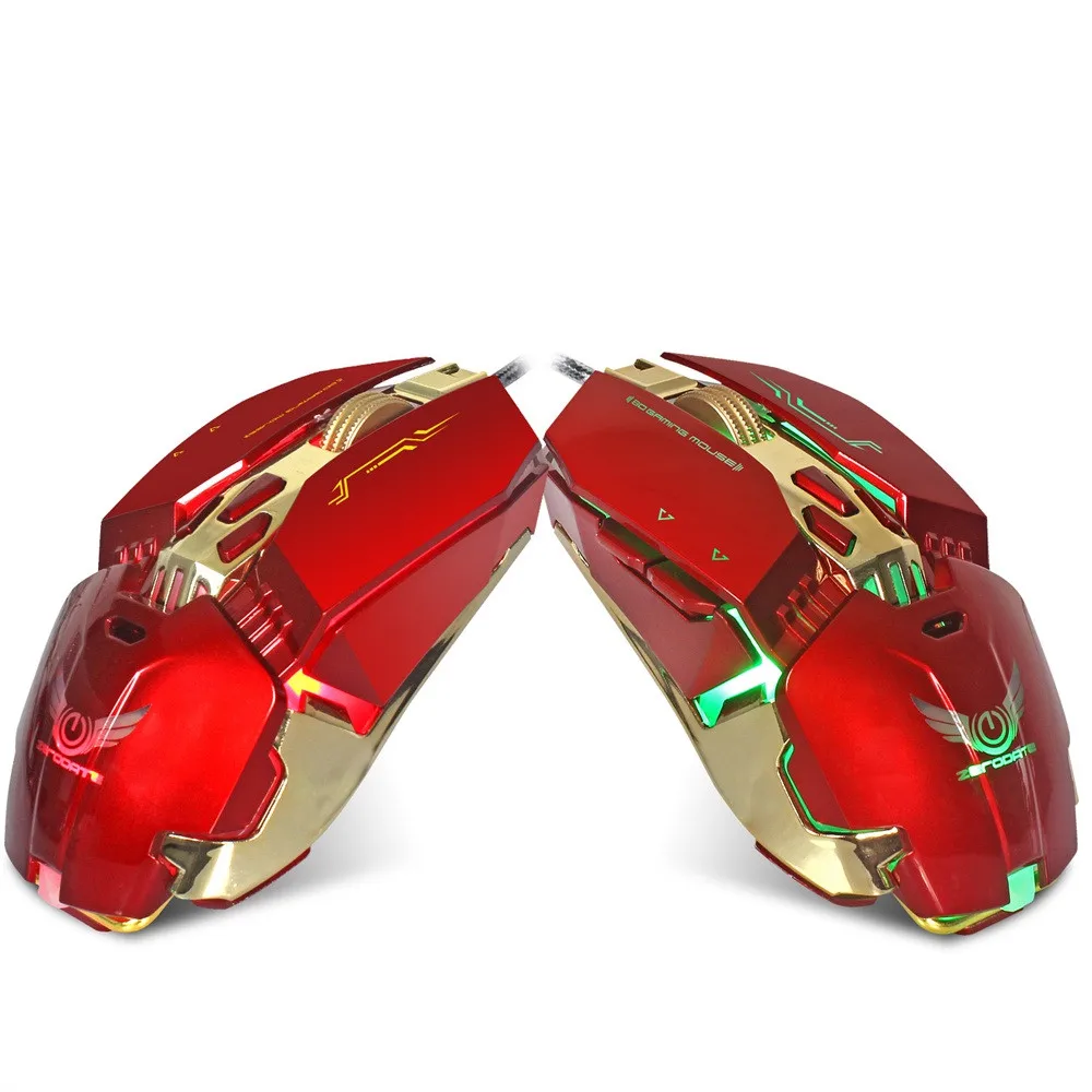 OMESHIN X800 Проводная игровая мышь с 4 Регулируемый Точек на дюйм светодиодный свет 8 кнопок профессиональный оптический светодиодный профессиональная игровая мышь