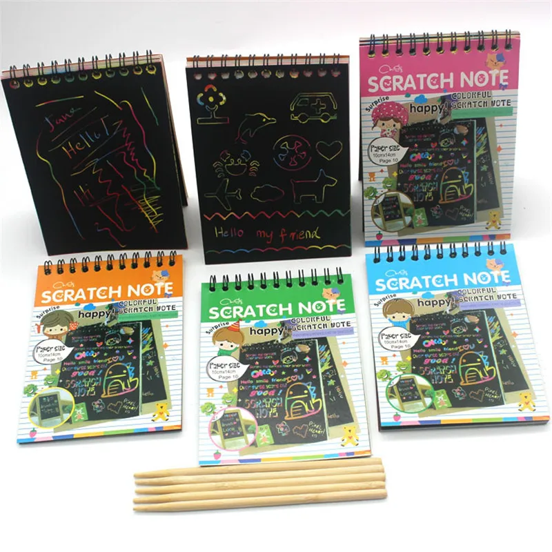 

Professionally designed children's scratching paper handmade creative DIY student graffiti scratching paper making colorful