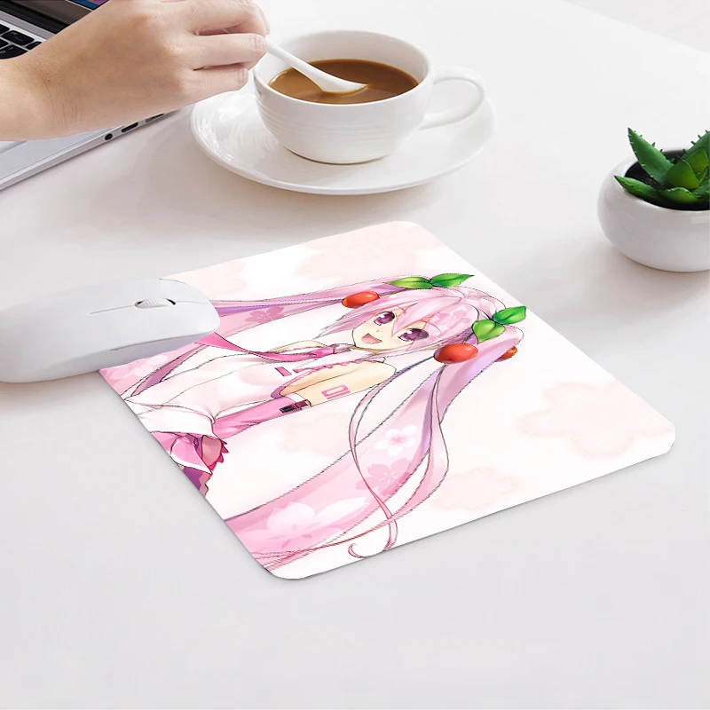 

MRGLZY Kawaii Mouse Pad Rubber Cloth Girl Mouse Pad Portable Laptop Office Mouse Pad Game Small Mouse Pad Small Mouse Pad