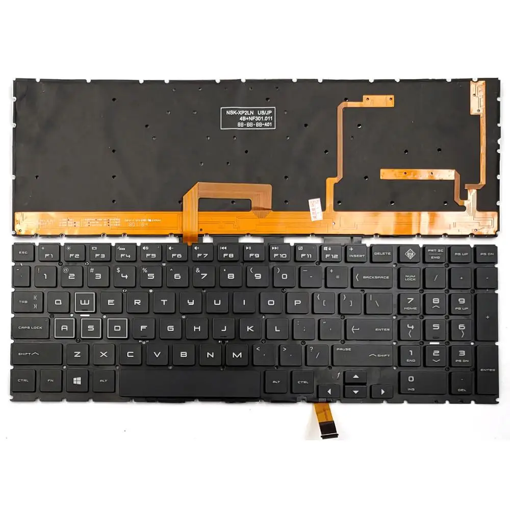 Клавиатура для ноутбука HP Omen 15-DC1000 15-DC1052NR 15-DC1054NR 15-DC1058WM 15-DC1069WM 15-DC1088WM цветная
