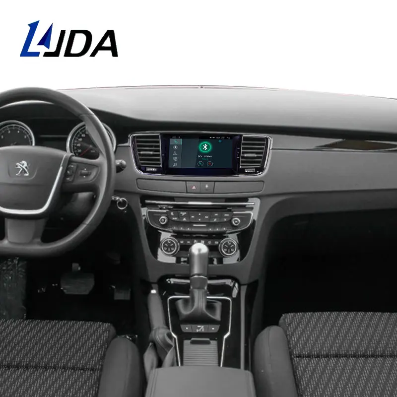 LJDA 1 Din автомагнитола Android 10,0 dvd-плеер для PEUGEOT 508 2011- gps навигация Aadio WIFi руль мультимедиа