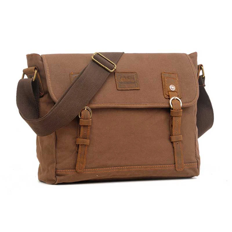 Классические сумки на плечо для мужчин и женщин большие холщовые Мужские