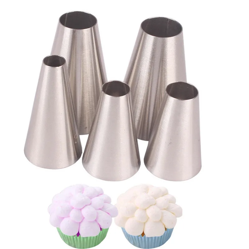 5 шт./компл. круглые насадки для торта украшения крема кондитерские из