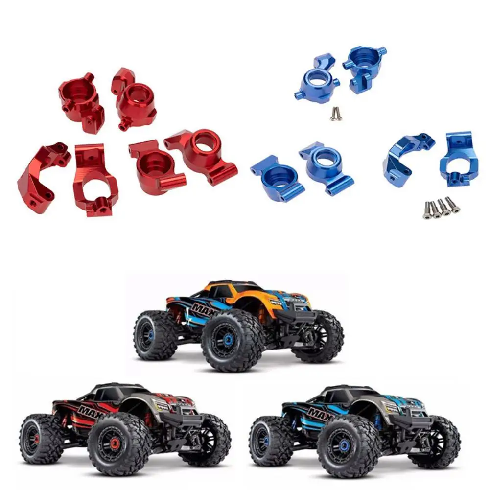 

LeadingStar CNC Front Rear C Block Wheel Hub Carrier Steering Cup Rear Axle Seat for TRAXXAS 1/10 MAXX TRUCK 89076-4 Parts