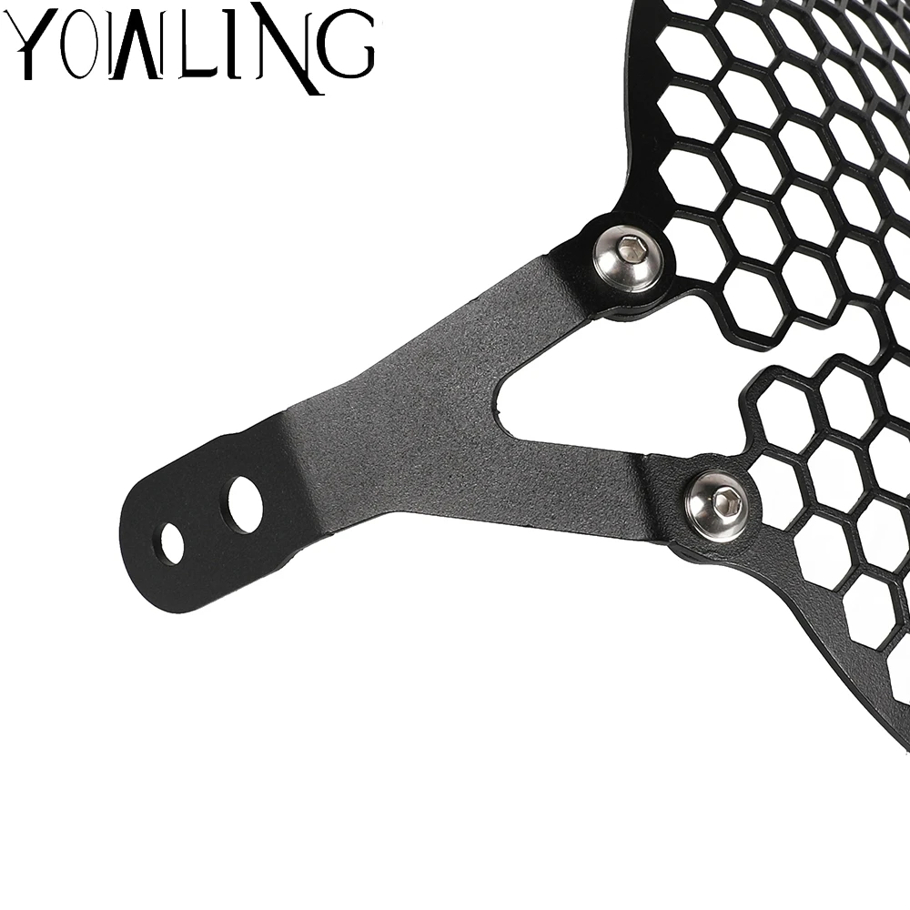 

Retro Motorcycle Headlight Metal Mesh Grill Cover Mask Protector Black Square diamond Metal Grid FOR Ducati Scrambler Cafe Racer