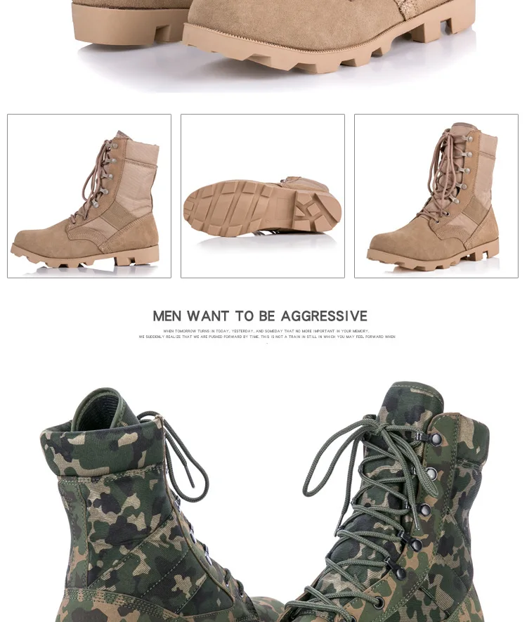 Manufacturers Direct Selling a Wave Combat Boots Desert Boots Hight-top Outdoor Tactical Boots Special Forces 07 Combat Boots Ou
