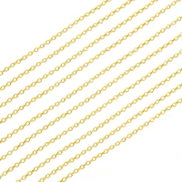 10pcslot promotion wholesale gold filled color fashion fine jewelry rolo o chain 2mm color 16 30 inches pendant chain