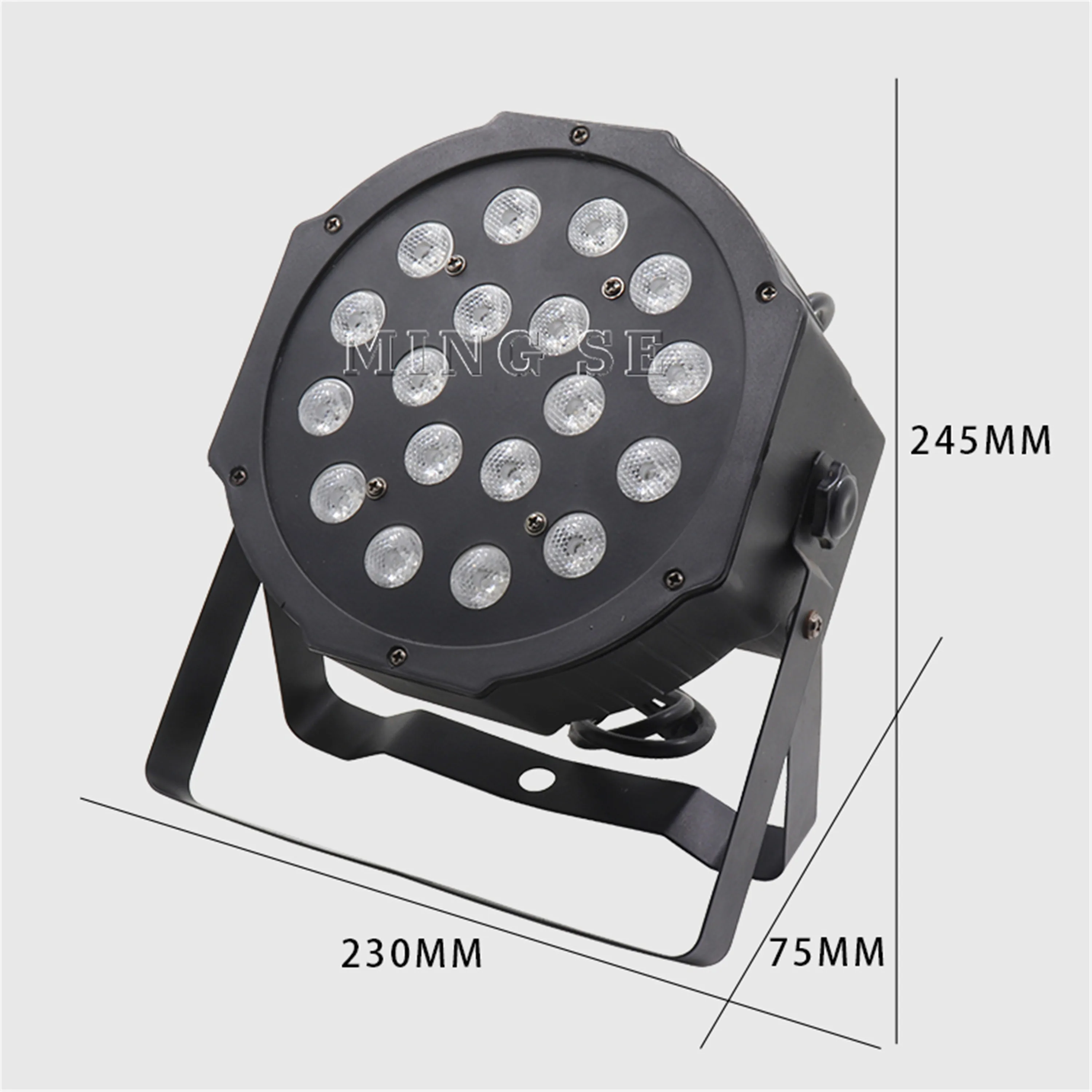 Светодиодный светильник Par 18x3W 54W высокой мощности RGB Светильник с DMX512 Master Slave LED Flat